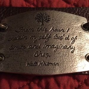 Lenny & Eva Sentiment And Leather Bracelet